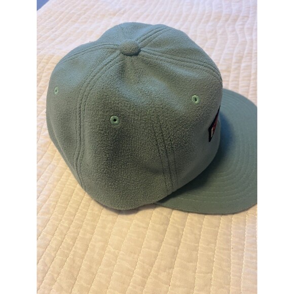 NEW Stussy Inc Laguna Beach Sherpa Fleece StrapBack One Size Hat Sea Foam Green - Picture 7 of 9